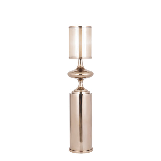 Rodire Bronzen RVS Vloer Windlicht S 125x26x26 cm