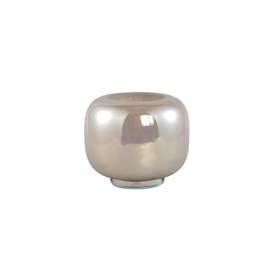 Mexx Liver Ronde Glazen Vaas Op Voet Klein Set Van 2 Stuks - 2 Sets 20x21x21 cm