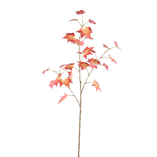 Leaves Plant Rode Esdoornbladeren Spray - Set van 12 90x53x27 cm