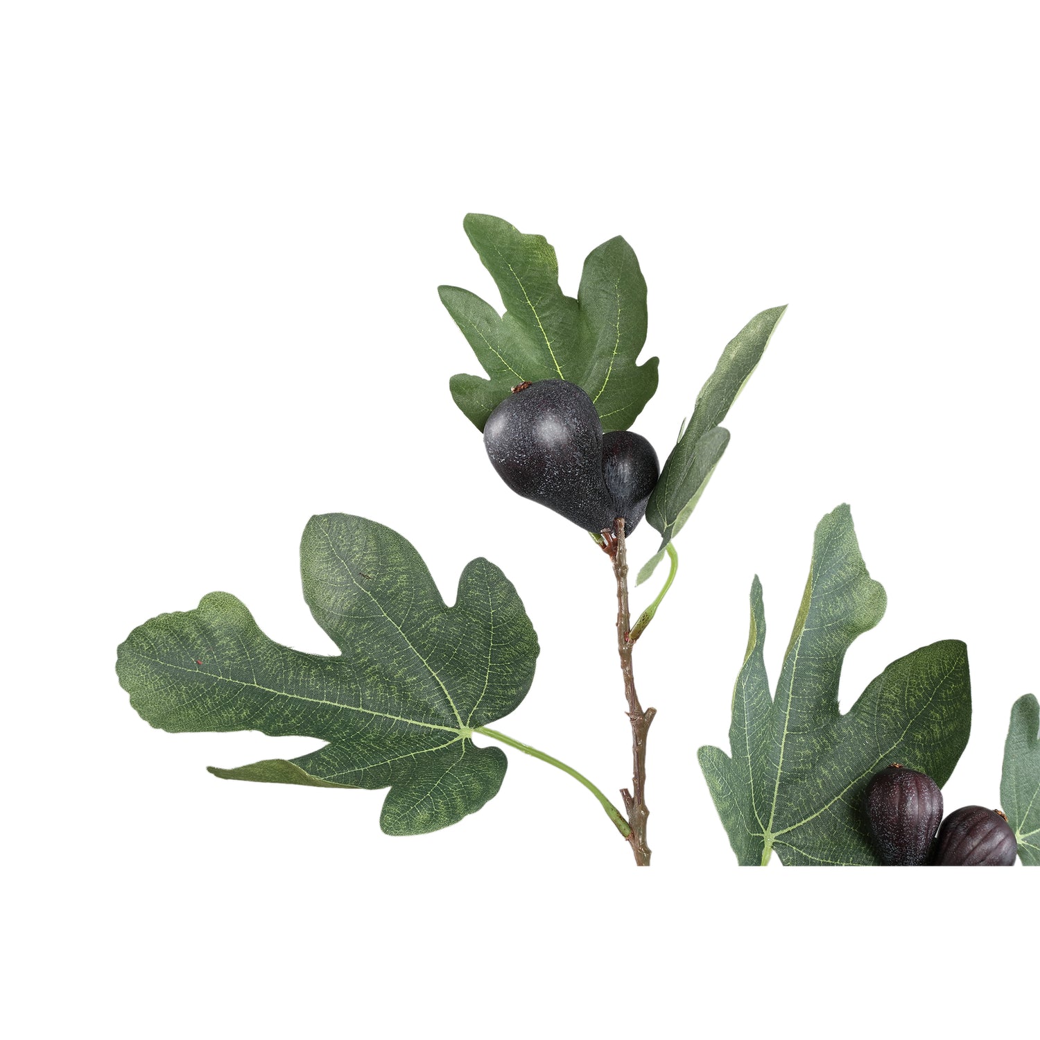 Twig Plant Groene Vijg Spray Met Bladeren - Set van 12 55x30x30 cm