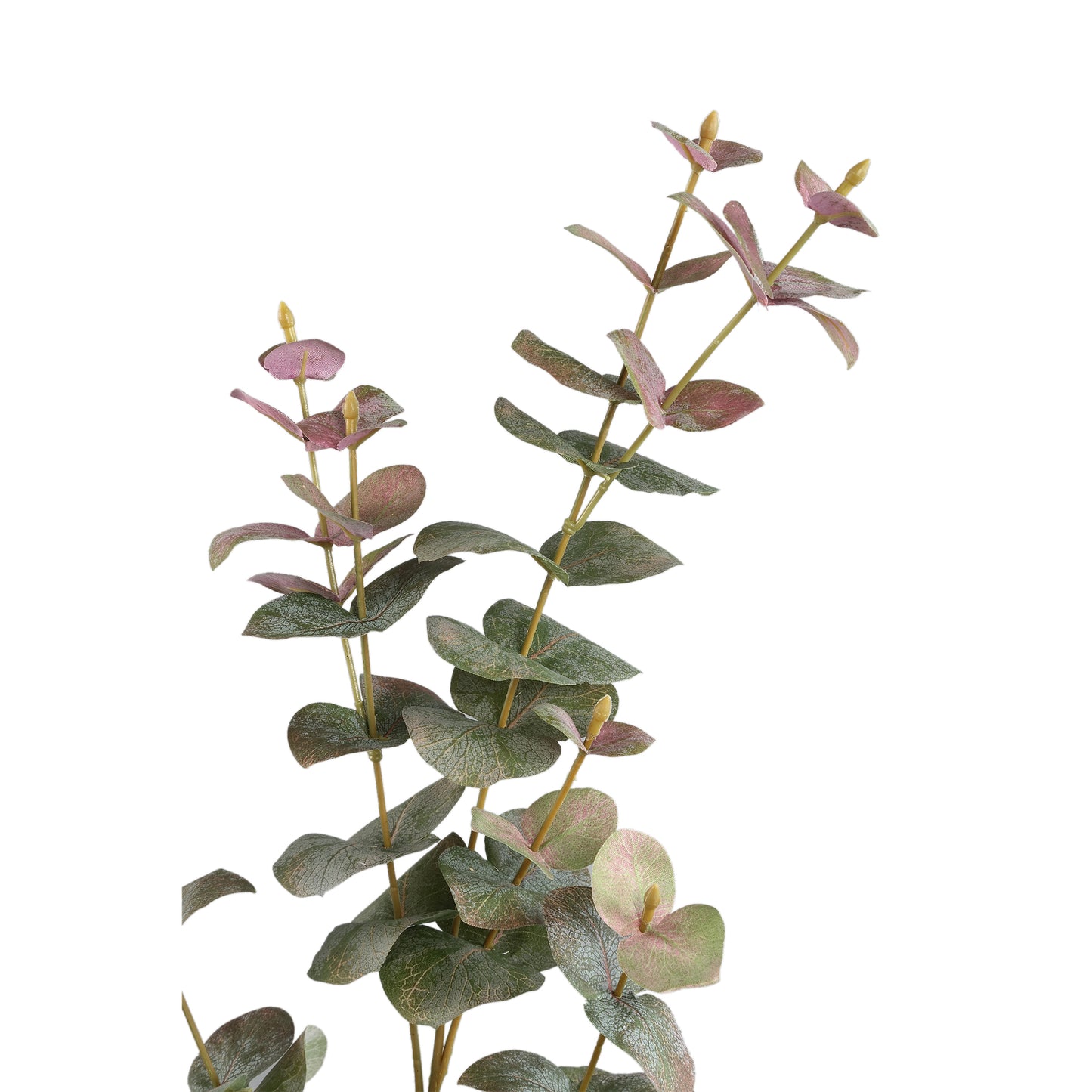 Leaves Plant Groen Eucalyptus Spray Roze Top - Set van 12 Stuks - 12 Sets 92x46x30 cm