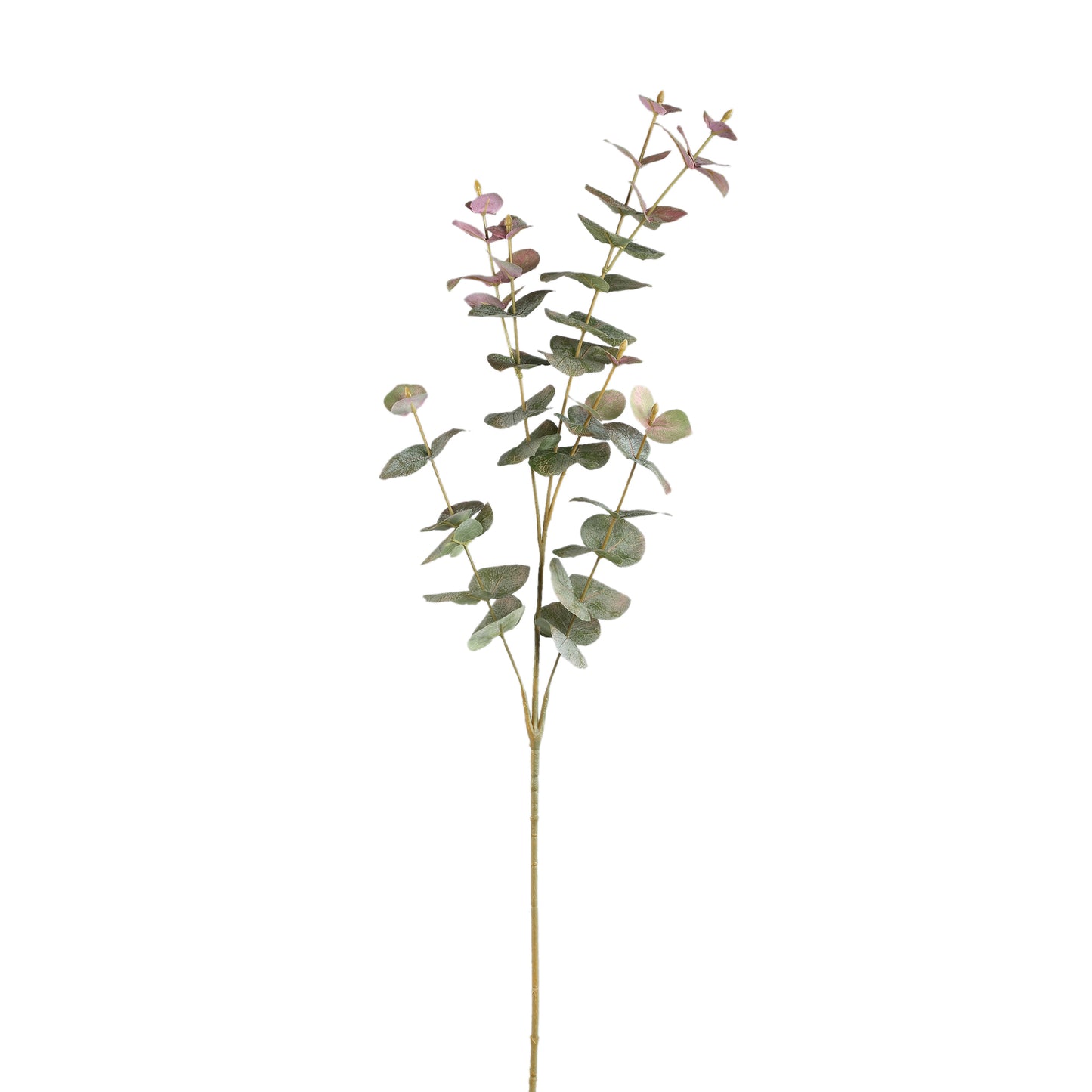 Leaves Plant Groen Eucalyptus Spray Roze Top - Set van 12 Stuks - 12 Sets 92x46x30 cm