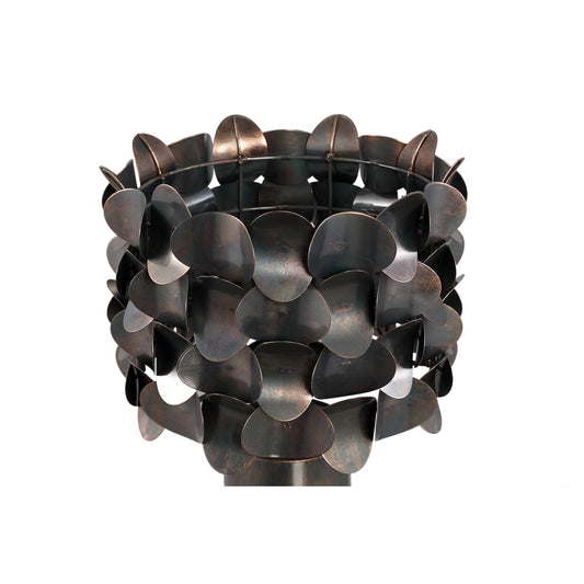 Jaye Black Iron Table Lamp Bended Circle Pattern