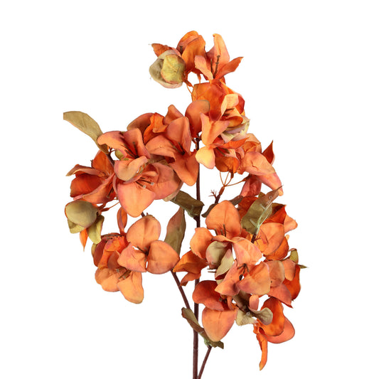 Garden Flower Oranje Bougainvillea Tak - Set van 12 70x32x23 cm