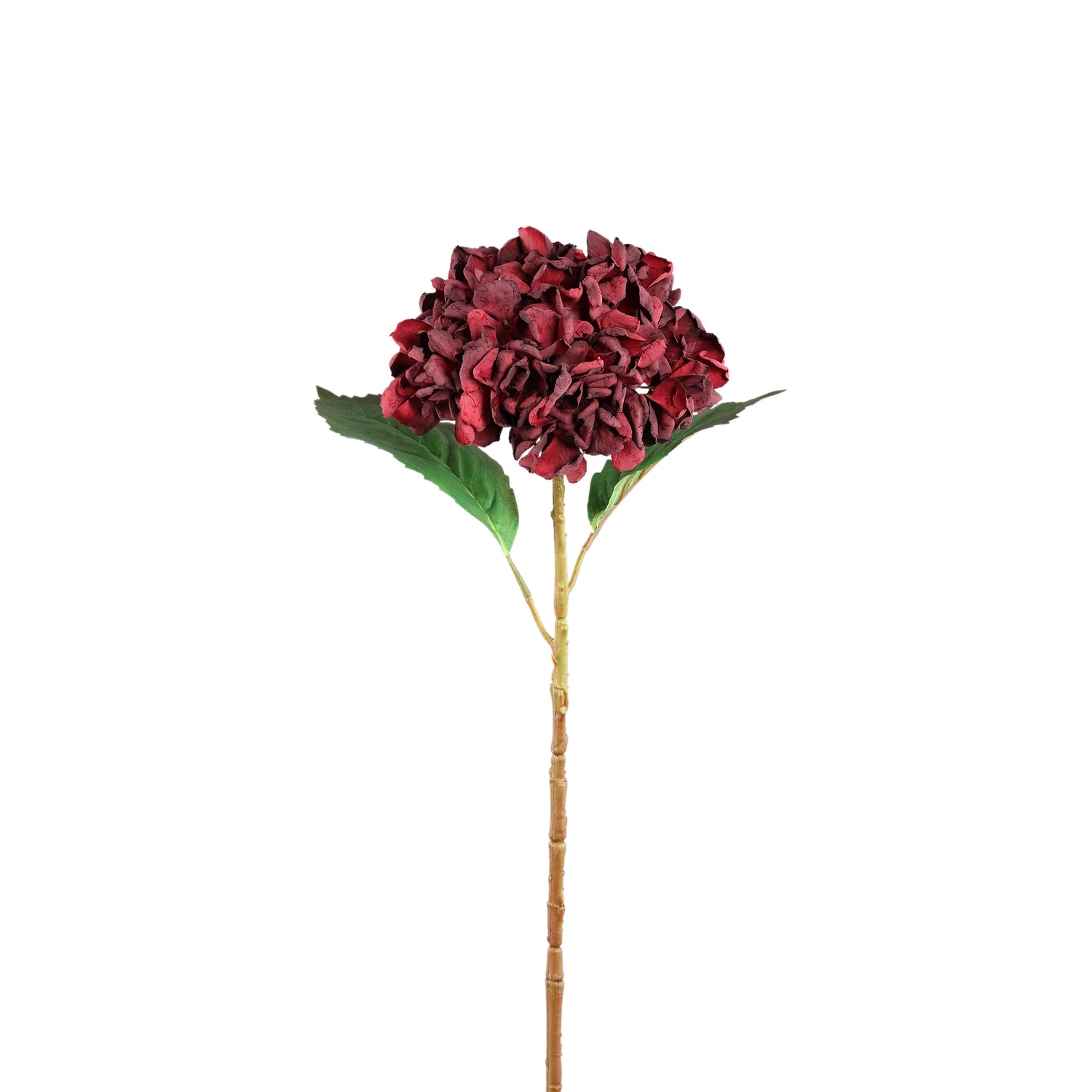 Hydrangea Bloem Rode Hortensia Tak Groot Set van 12 Stuks - 12 Sets 46x20x12 cm