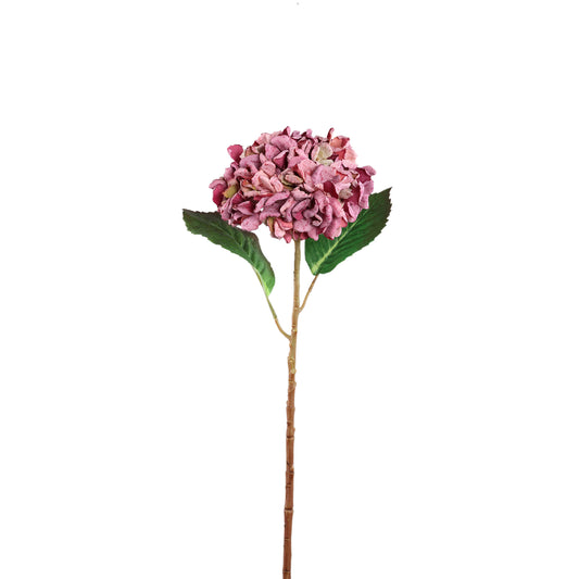 Hydrangea Flower Roze Hortensia Tak Groot - Set van 12 46x20x12 cm