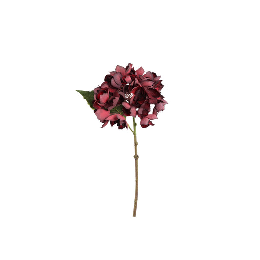 Hydrangea Flower Bourgondische Hortensia Tak Klein - Set van 12 33x12x15 cm