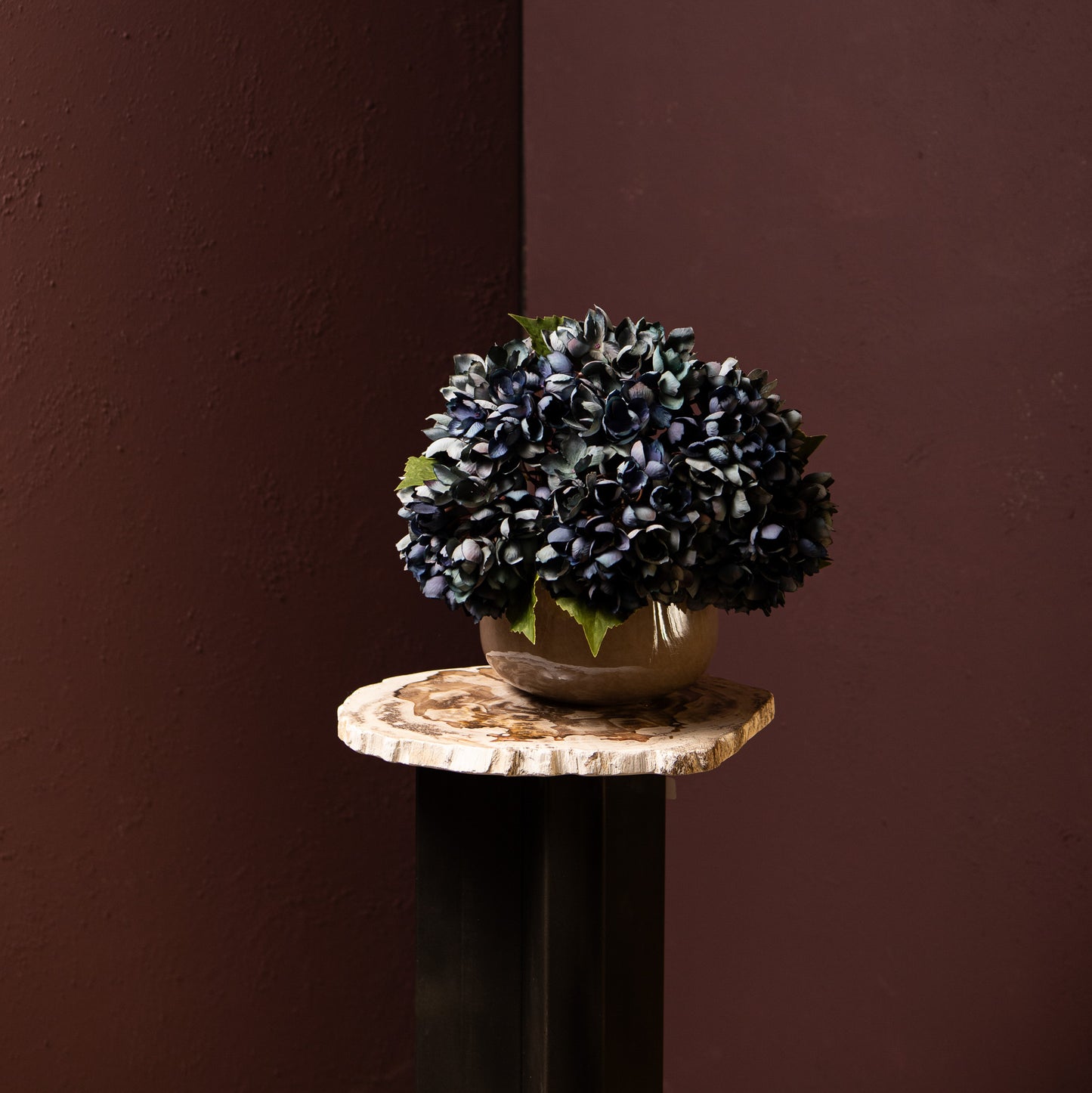 Hydrangea Flower Blauwe Hortensia Tak Klein - Set van 12 Stuks 33x12x15 cm