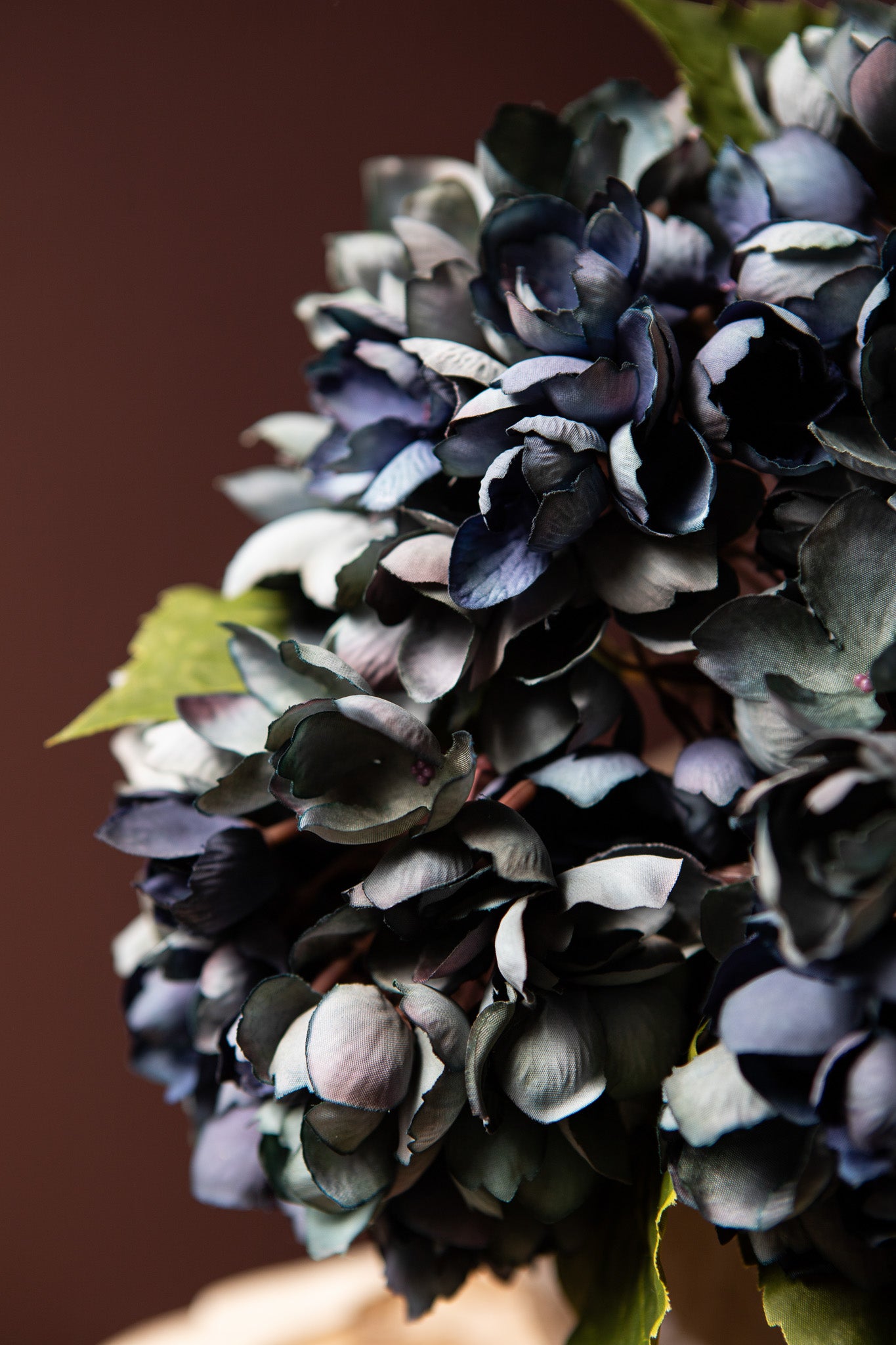 Hydrangea Flower Blauwe Hortensia Tak Klein - Set van 12 Stuks 33x12x15 cm
