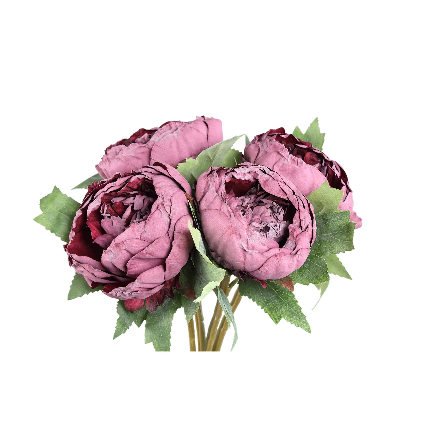 Peony Flower Pioenroze Struik Lila - Set van 12 43x12x18 cm