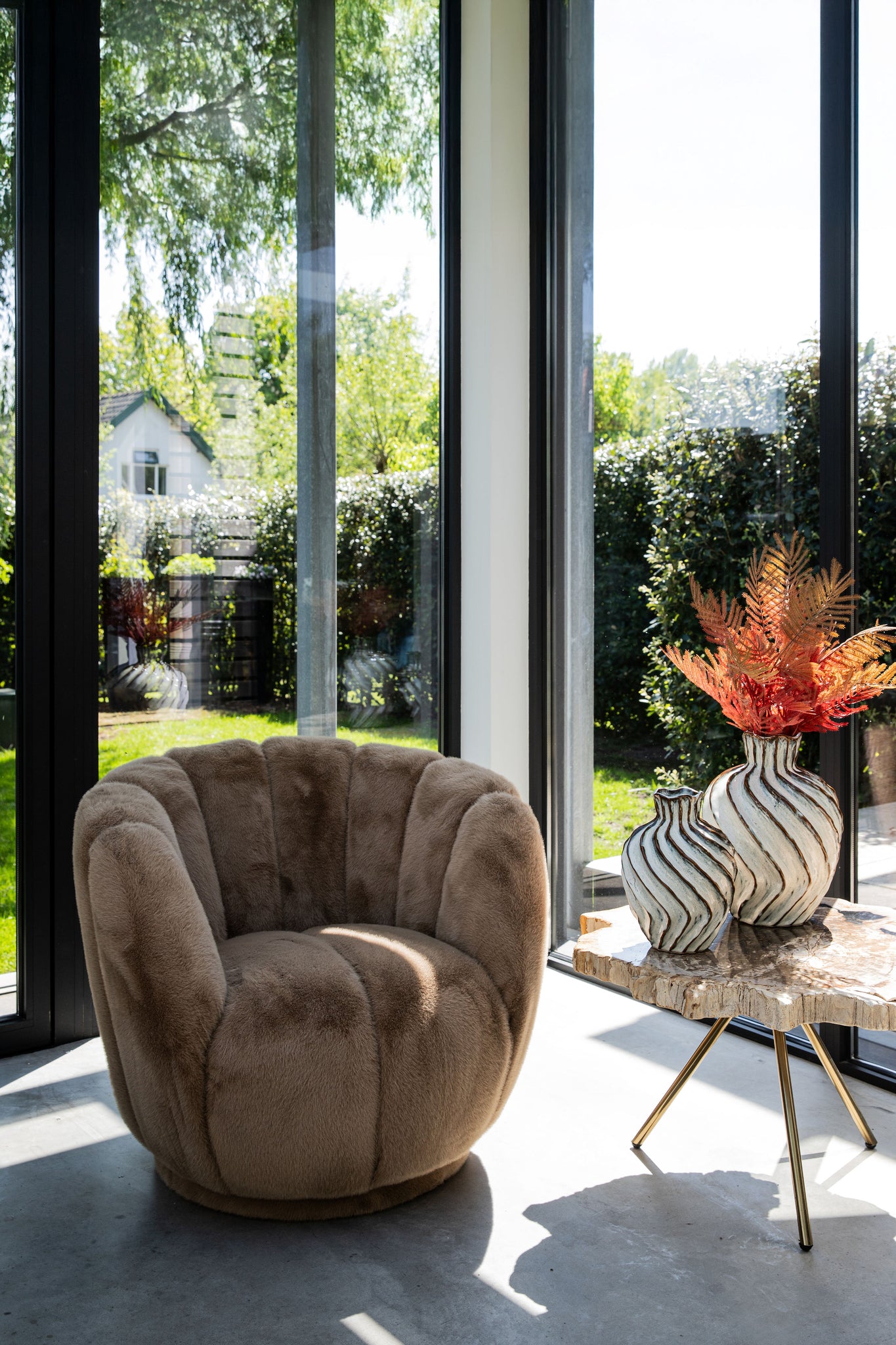 Furia Mocca Fauteuil Fur