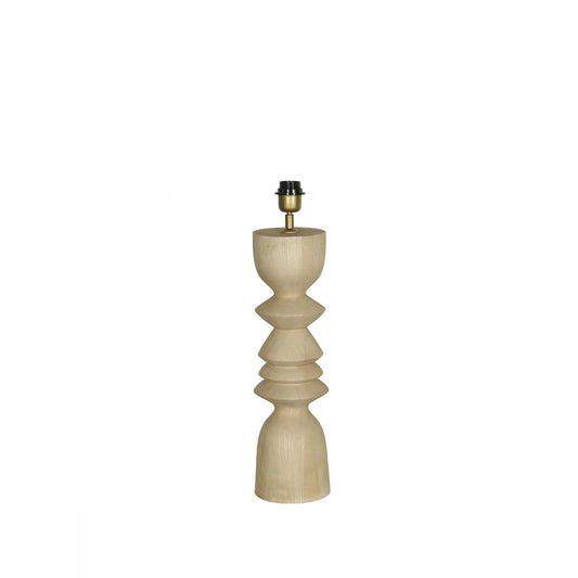 Elaine Natuurlijke Mango Hout Ronde Tafellamp Voet 50x14x14 cm