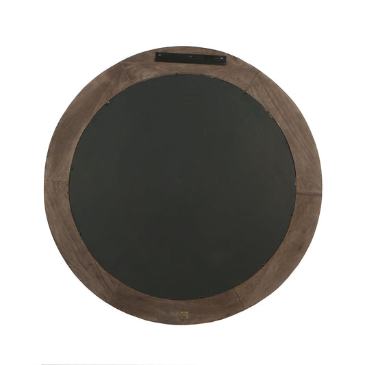 Noam Bruine Mangohout Ronde Spiegel L 90x90x5 cm