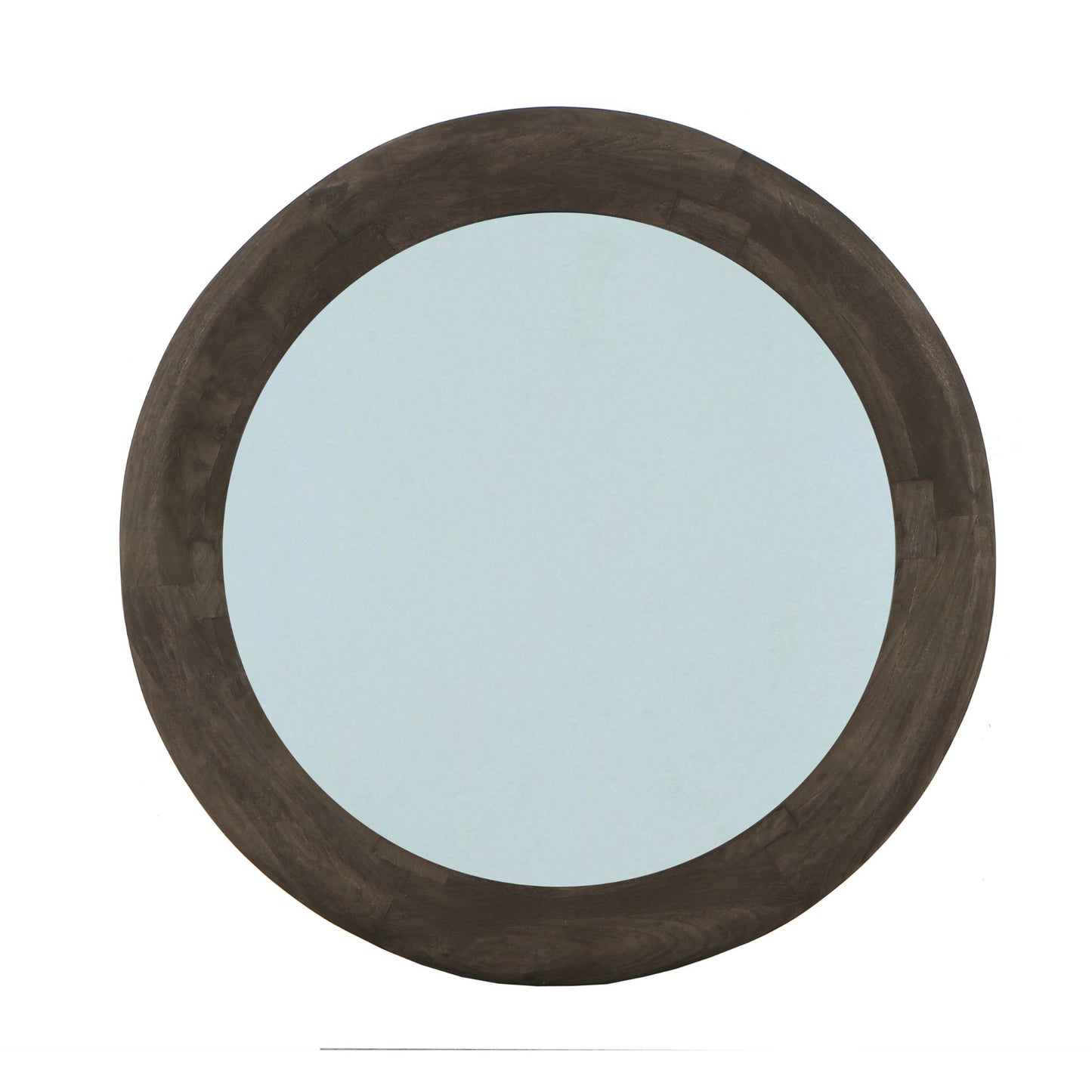 Noam Bruine Mangohout Ronde Spiegel L 90x90x5 cm
