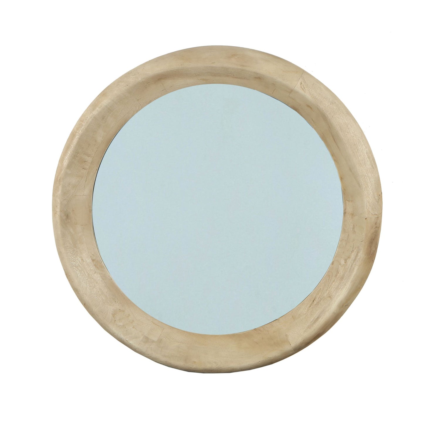 Noam Natuurlijke Mangohout Ronde Spiegel L 90x90x5 cm
