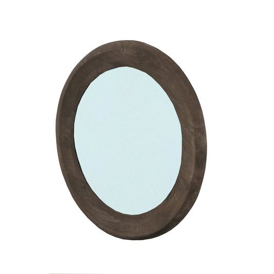Noam Bruine Mangohout Ronde Spiegel S 70x70x5 cm