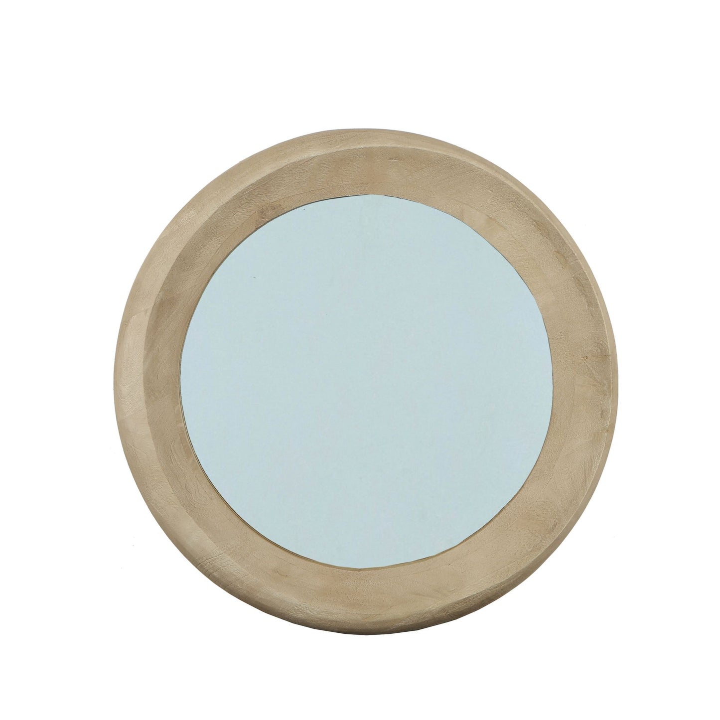 Noam Natuurlijke Mango Hout Ronde Spiegel S 70x70x5 cm