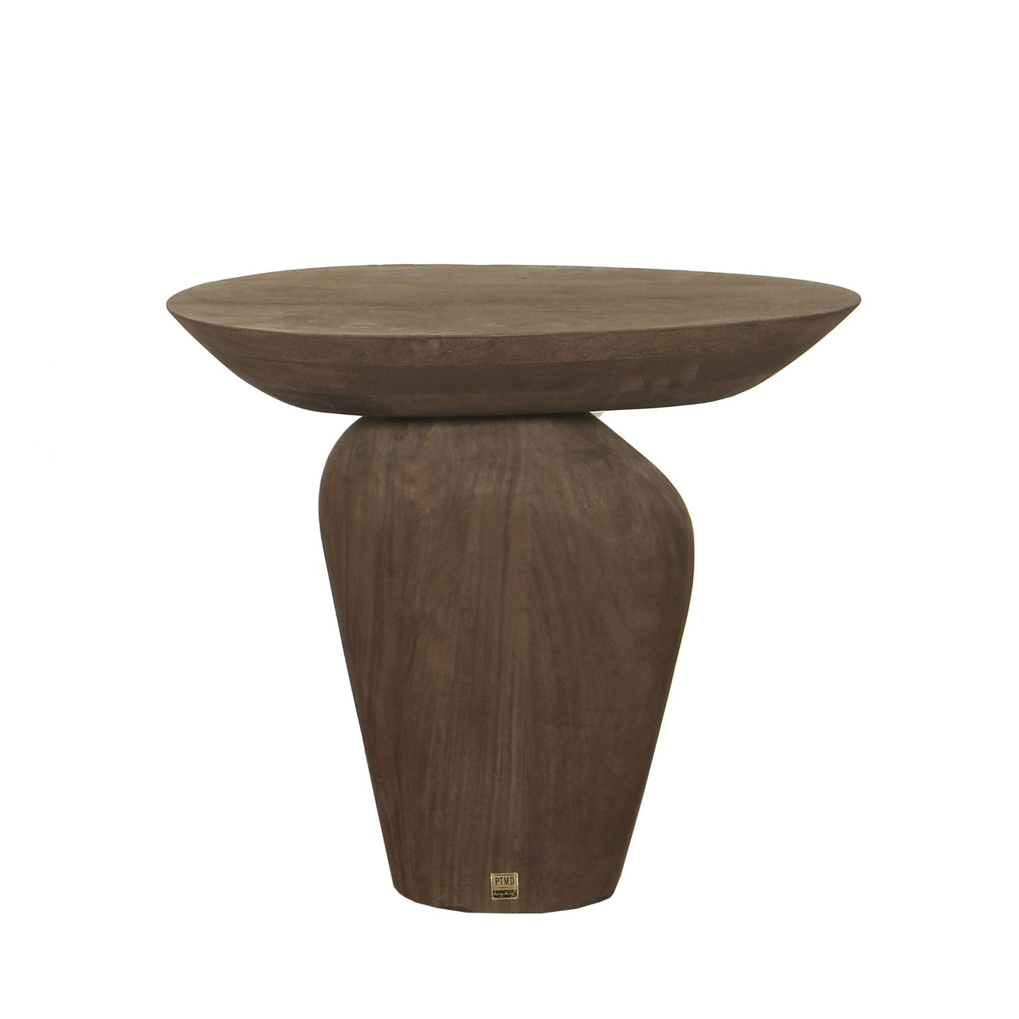 Harshad Brown Mango Wood Side Table Organic