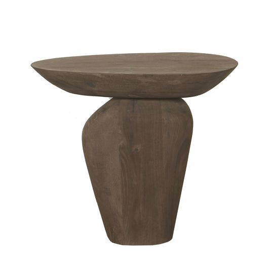 Harshad Brown Mango Wood Side Table Organic