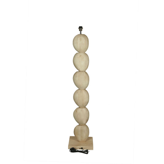 Kodey Natuurlijke Mango Houten Vloerlamp Voet 140x30x30 cm