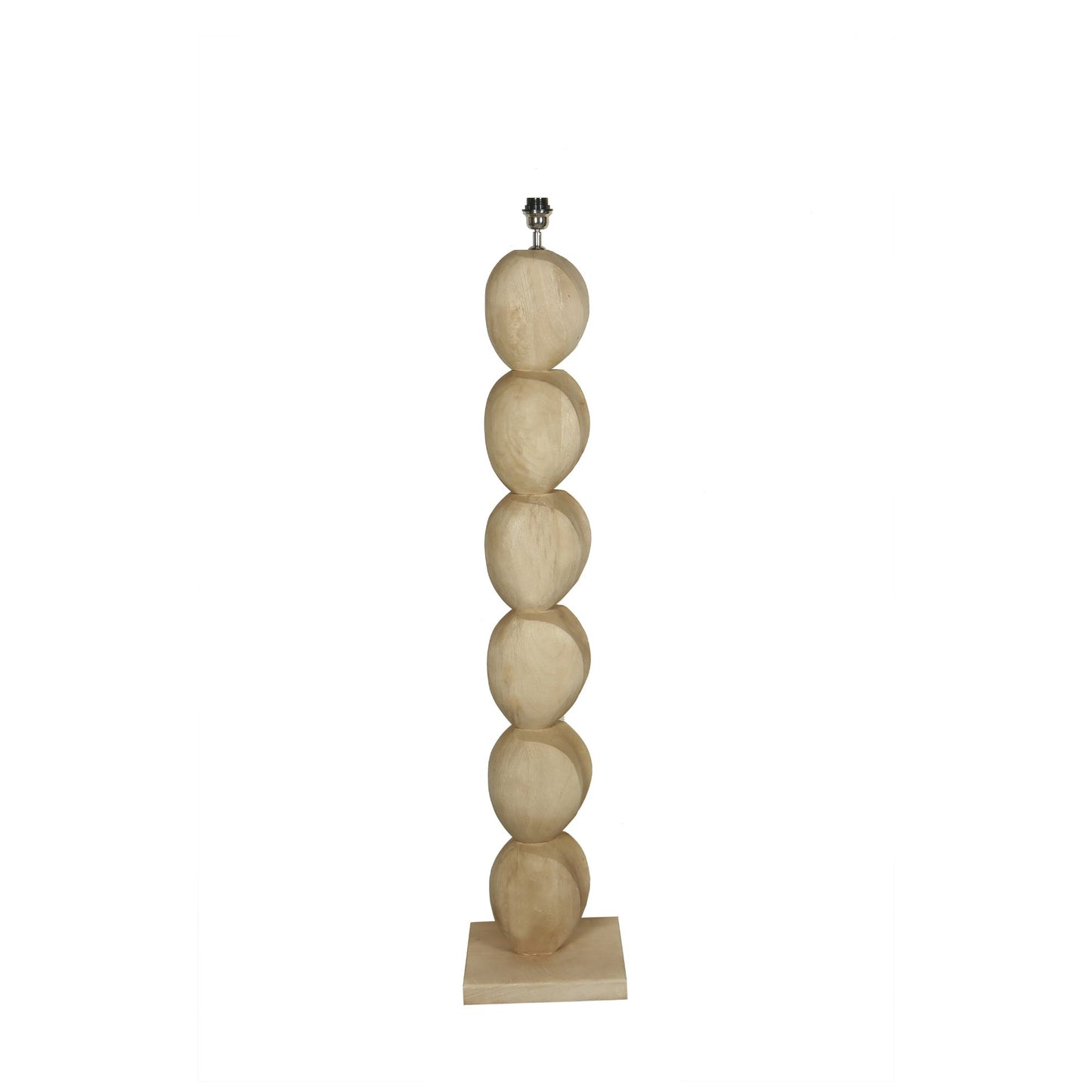 Kodey Natuurlijke Mango Houten Vloerlamp Voet 140x30x30 cm