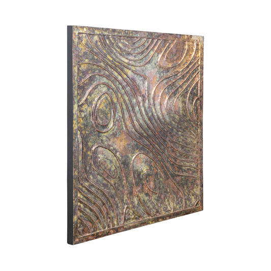 Connolly Oil Green Wood Vierkant Wandpaneel S 90x90x2.5 cm