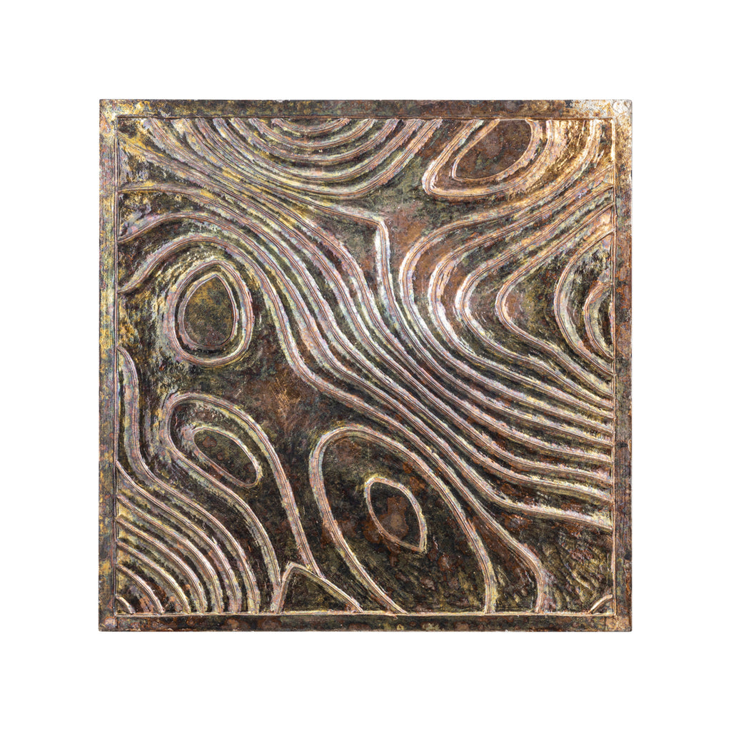 Connolly Oil Green Wood Vierkant Wandpaneel S 90x90x2.5 cm