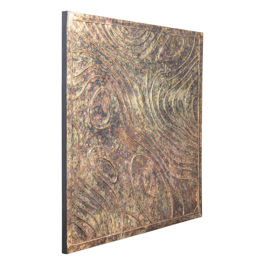 Connolly Oil Green Wood Vierkant Wandpaneel L 120x120x2.5 cm