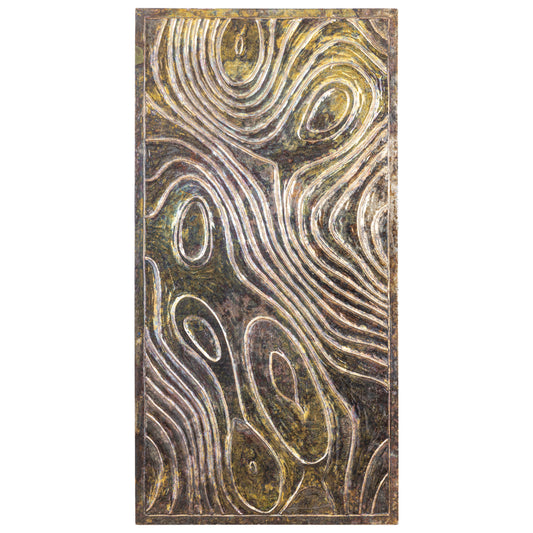 Connolly Olie Groen Hout Rechthoekig Wandpaneel L 160x80x2.5 cm