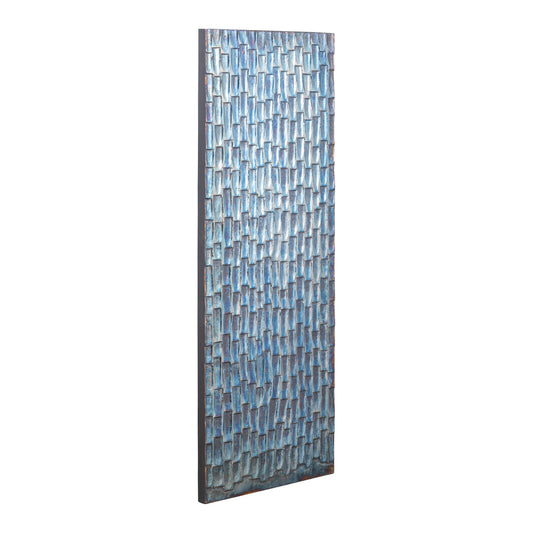 Chadwick Wandpaneel Rechthoekig Gunmetal Hout 120x40x3.5 cm