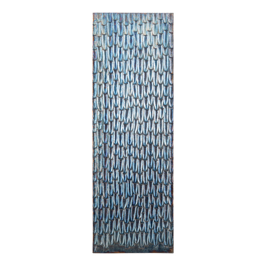 Chadwick Wandpaneel Rechthoekig Gunmetal Hout 120x40x3.5 cm