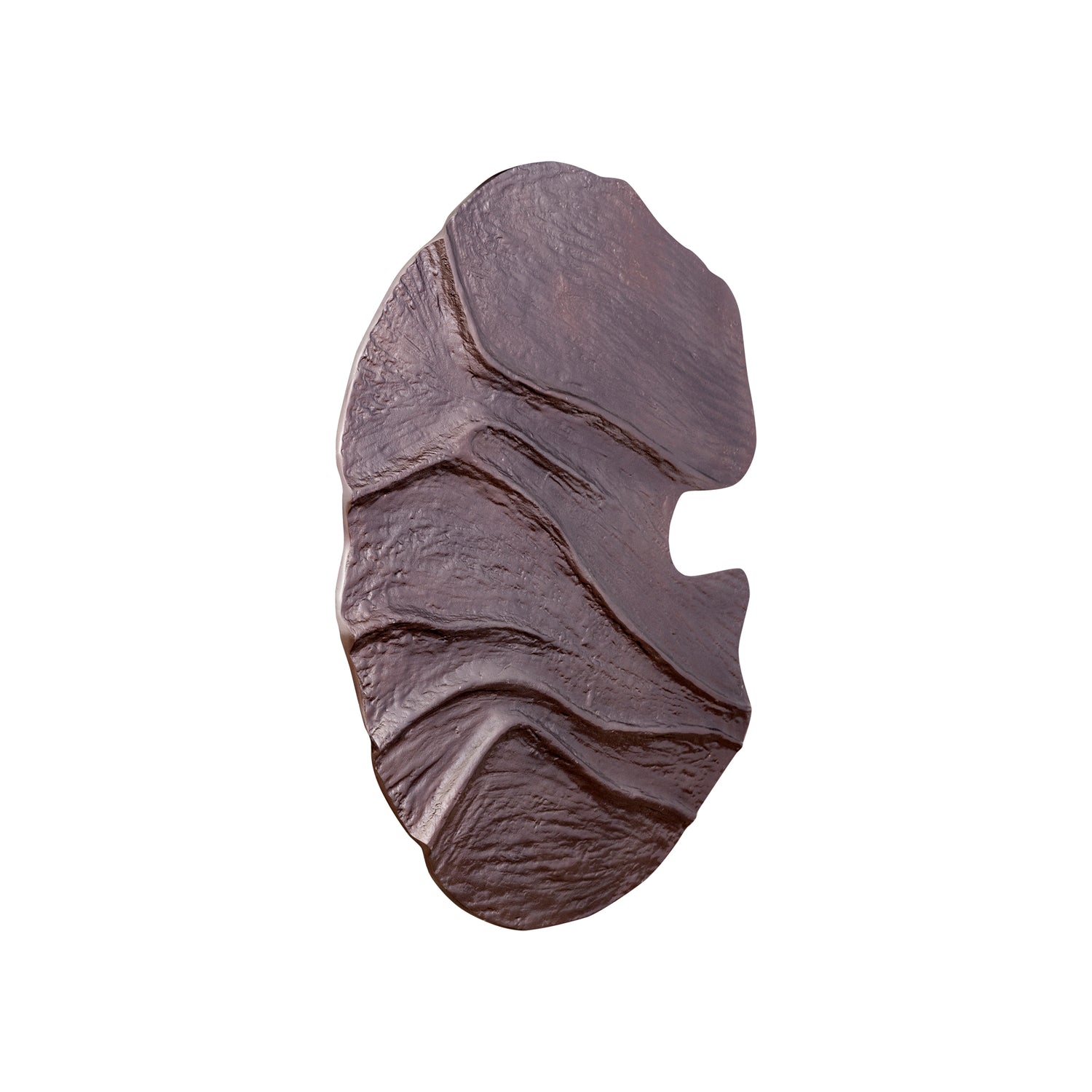 Samraj Bronzen Gegoten Aluminium Wandpaneel Golfstructuur 71x64x2.5 cm