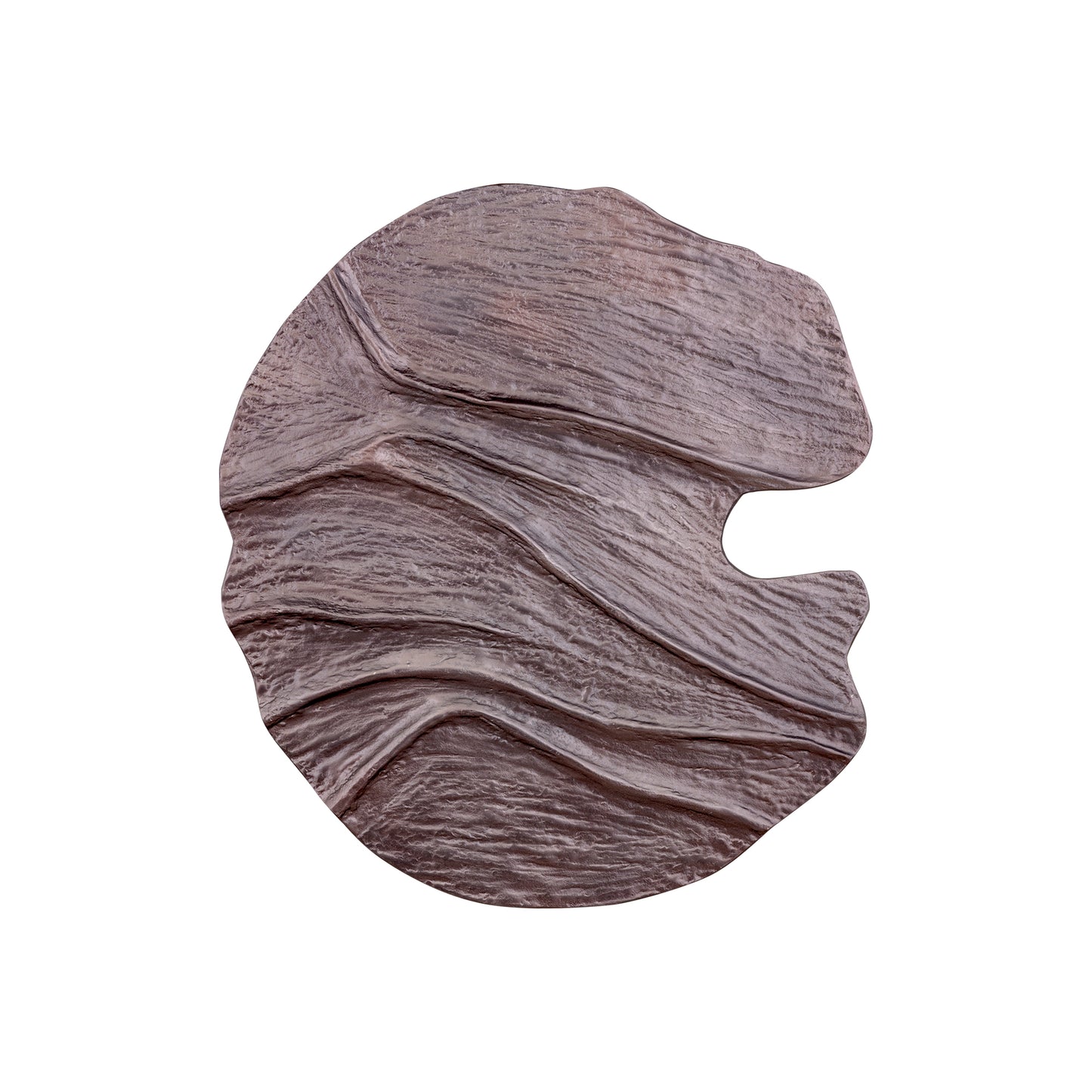 Samraj Bronzen Gegoten Aluminium Wandpaneel Golfstructuur 71x64x2.5 cm