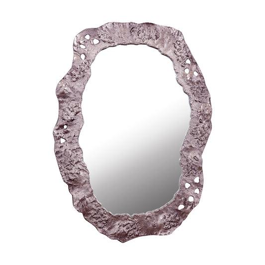 Kariss Bronzen Gietaluminium Spiegel Ruwe Ovale Vorm 84x62x2.5 cm