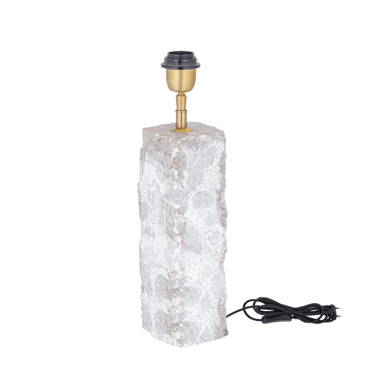 Rester Natuurlijke Marmer Tafellampenvoet Ruw Steen L 40x10x10 cm