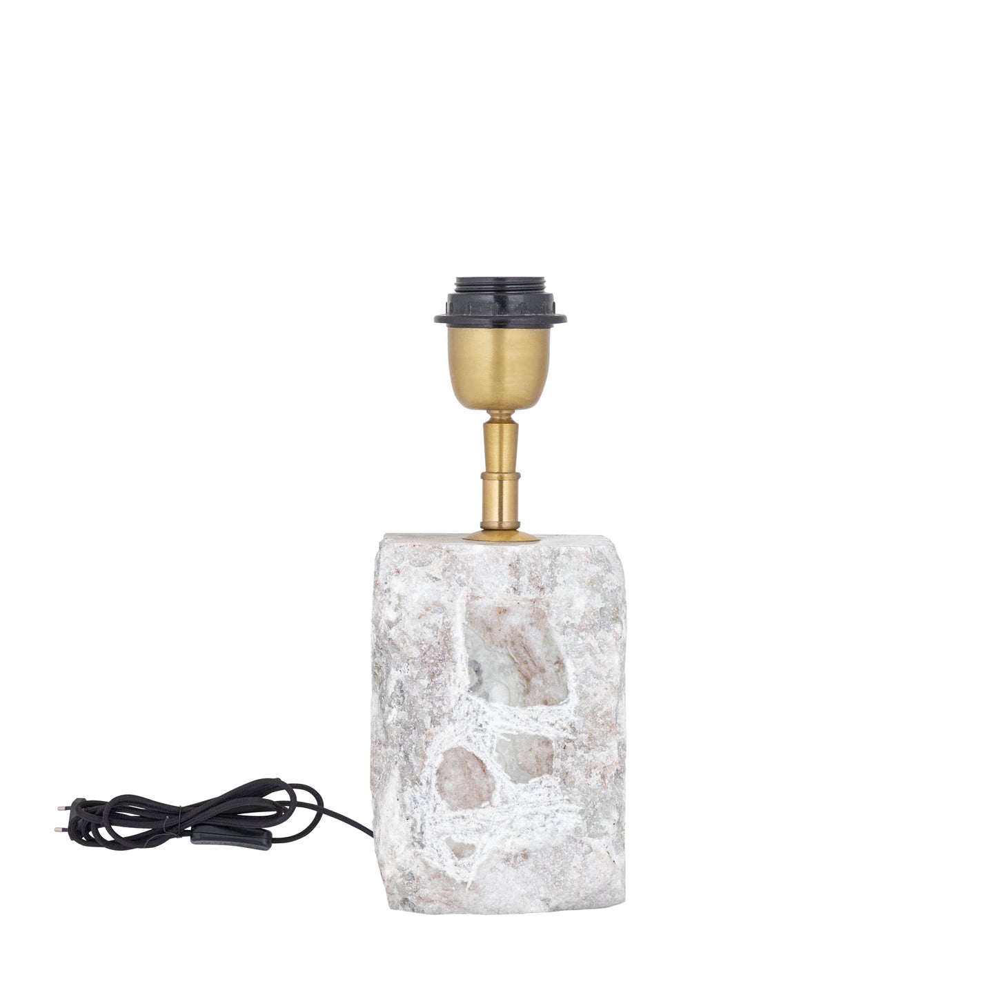 Rester Natuurlijke Marmer Tafellamp Voet Ruw Steen S 25x10x10 cm