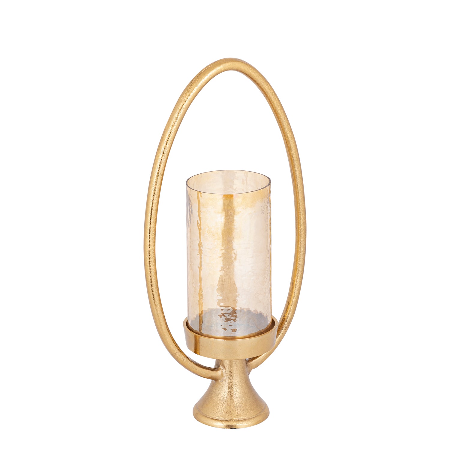 Berido Gouden Aluminium Stormlight Op Ovaal Frame 55x27x14 cm