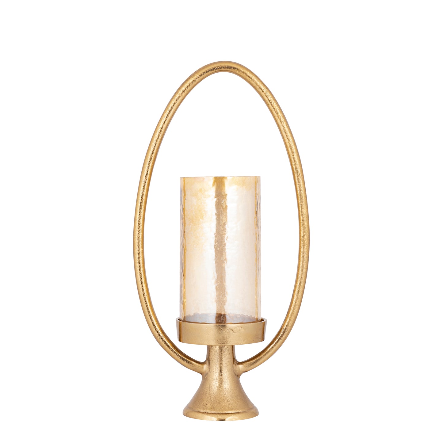 Berido Gouden Aluminium Stormlight Op Ovaal Frame 55x27x14 cm