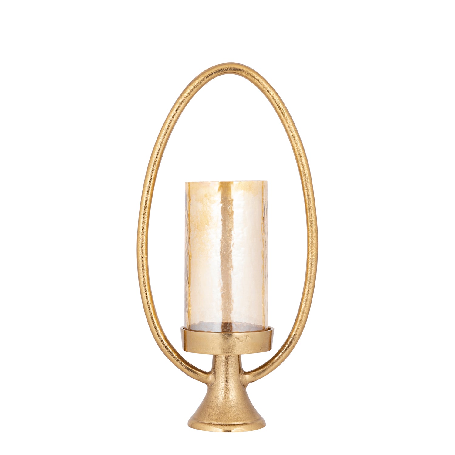 Berido Gouden Aluminium Stormlight Op Ovaal Frame 55x27x14 cm
