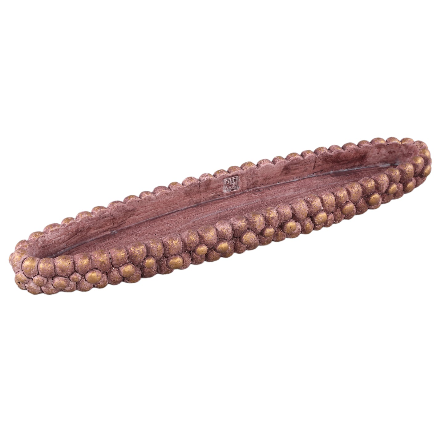Stenley Bronze Cement Boat Rough Rock Bowl M