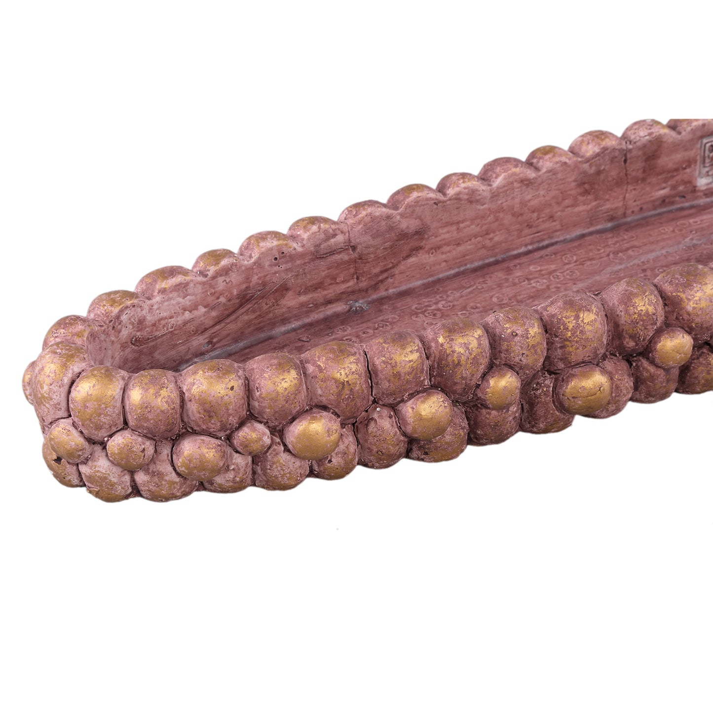Stenley Bronze Cement Boat Rough Rock Bowl L