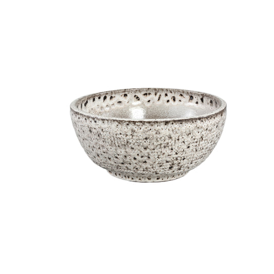 Elana Witte Ronde Keramische Schaal Met Grijs Patroon S 17x36.5x36.5 cm