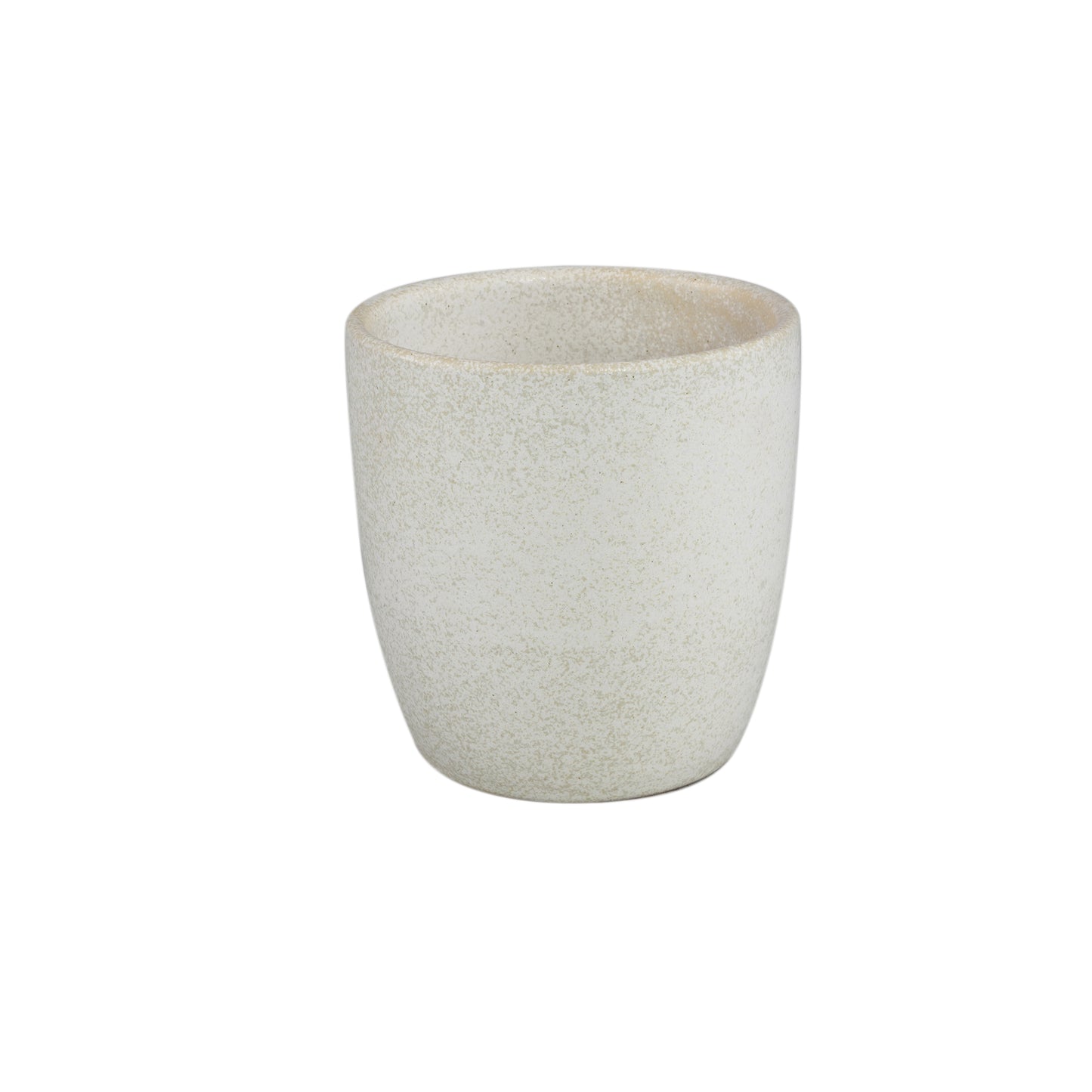 Braxton Witte Glazuurde Keramische Pot L – Set van 4 - 4 Sets 16x15.5x15.5 cm