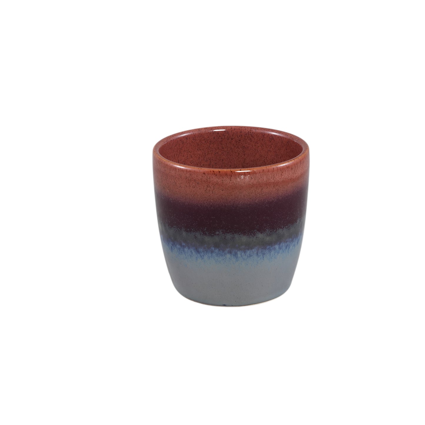 Braxton Paarse Ombre Glazuurde Keramische Pot S - Set van 12 - 12 Sets 10x10.5x10.5 cm