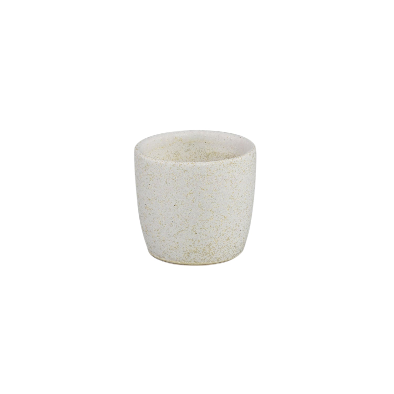 Braxton Wit Glazuurde Keramische Pot XS Set van 12 Stuks - 12 Sets 7x7.5x7.5 cm