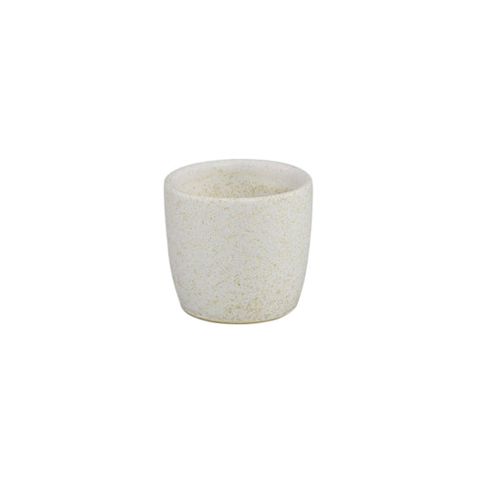 Braxton Wit Glazuurde Keramische Pot XS Set van 12 Stuks - 12 Sets 7x7.5x7.5 cm