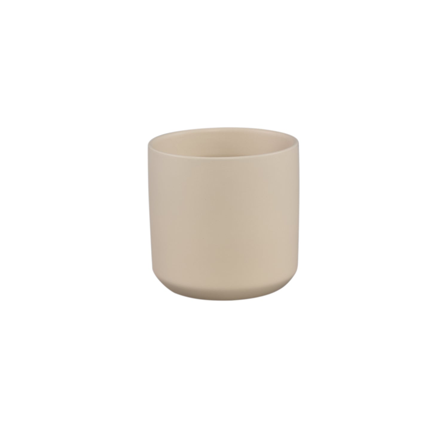 Fatima Crème Ronde Keramische Pot S Set van 12 Stuks - 12 Sets 13.5x13.5x13.5 cm