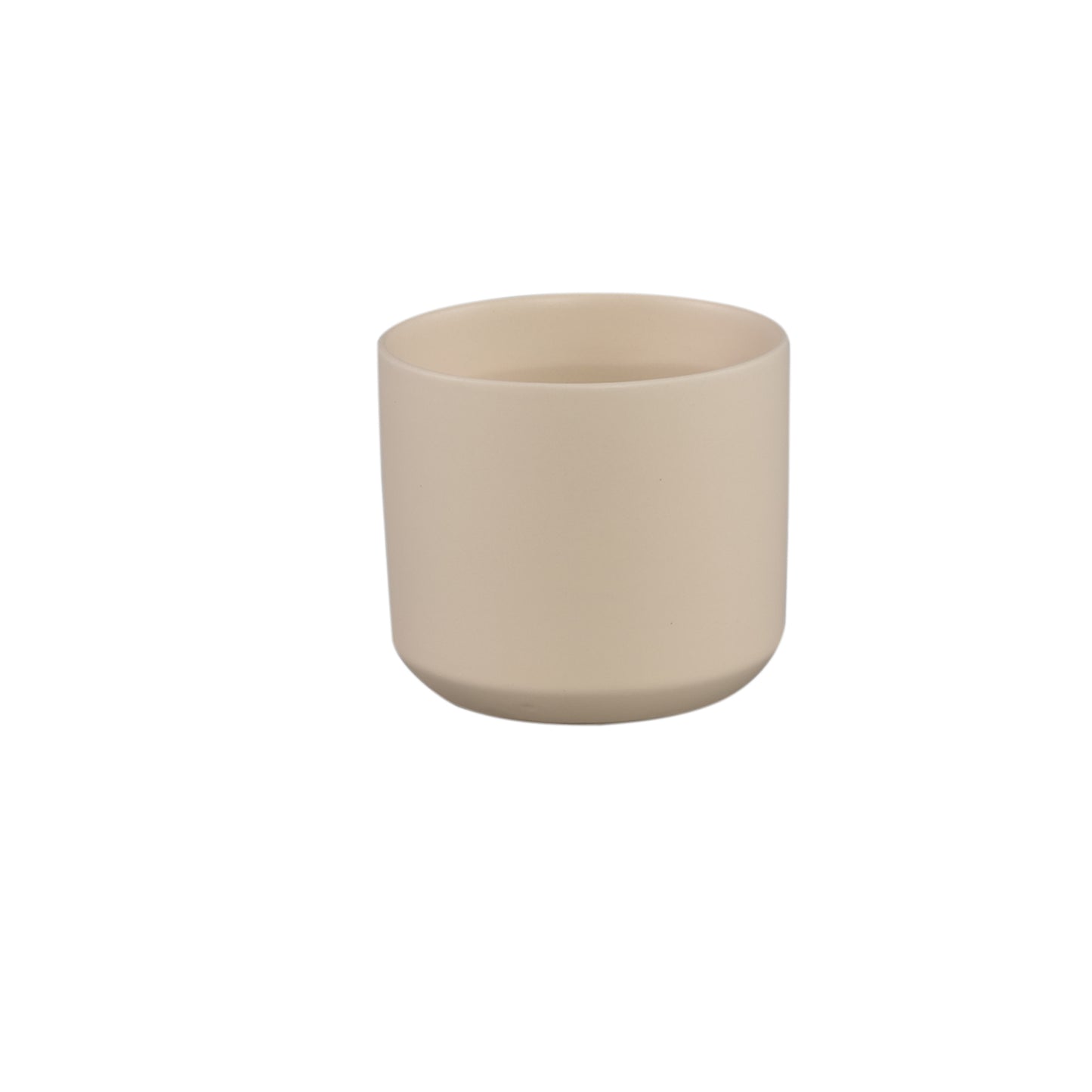 Fatima Crème Ronde Keramische Pot XS – Set van 12 Stuks - 12 Sets 10x10.5x10.5 cm