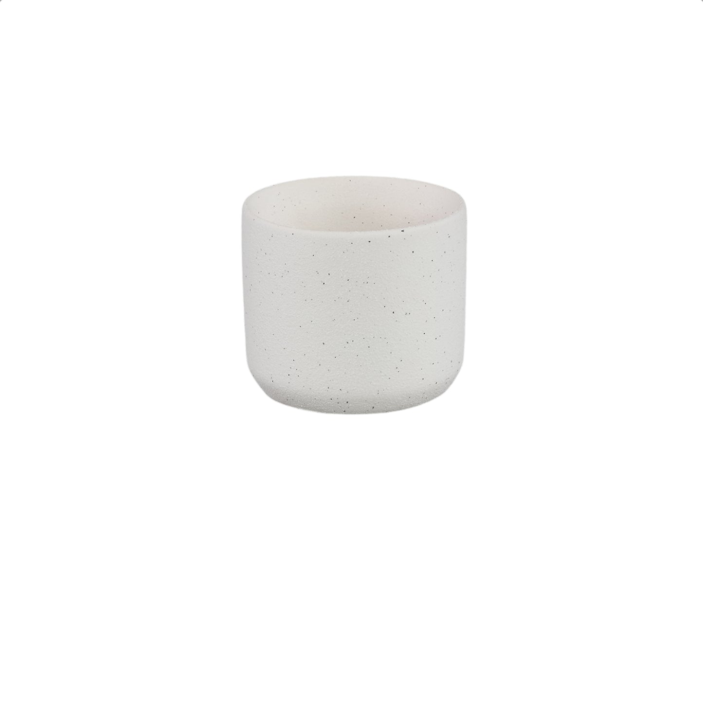 Fatima Witte Ronde Keramische Pot XXS - Set van 12 6.5x7.5x7.5 cm
