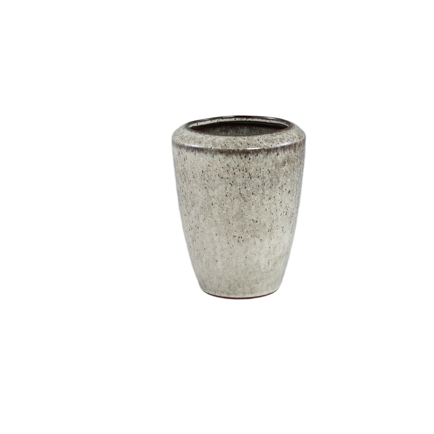 Kyleigh Beige Ronde Keramische Pot Glad Set Van 4 Stuks - 4 Sets 22x17x17 cm